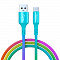 Кабель для зарядки Type-C 1м 2А FORZA Радуга 443-035