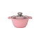 Кастрюля алюм лит а/приг 1,0л к11tsr стекл.крышка Trendy style rose