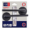 Ручка дверная раздельн Aspect/HD BL-24 черн 45529 Punto