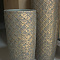 Кашпо d37х90см с золотым орнаментом GARDA DECOR