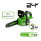 Пила цепная аккум 24В 30см без АКБ и ЗУ, б/щет GD24CS30 GreenWorks 2007007