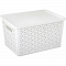 Корзина Мираж 380*285*210 белый с/кр М8370 (уп.7)