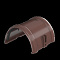 Соединитель желоба D125/82mm ПВХ коричневый 359459 Verat