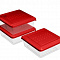 Набор контейнеров 3пр. 0,5л квадр красный 223146306/0350 Asti