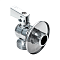 Кран шаровой д/стир маш угл 1/2"-3/4" ш/ш с отражателем, флажок Aqualink 01180