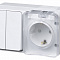 Блок ОП розетка Profi54 16А +2кл. выкл 10А IP54 бел ATN540174 1616141