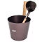 Набор ведро 5л + черпак 33см 070 Brown коричневый DW03824