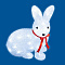 Фигура св/д 27х15х32см Зайчик 40LED бел ULD-M2732-040/STA White Uniel