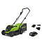 Газонокосилка аккумуляторная 40В 35см G40LM35K2 1АКБ 2Ач ЗУ Greenworks 2501907UA
