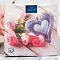 Салфетки бумажн. Art Bouquet 3-х сл 20шт Сердечко с розами 33х33см 37378