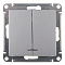 Выключатель 2СП алюм индикатор AtlasDesign ATN000353 Schneider 1240248