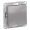 Выключатель 1СП алюм индикатор AtlasDesign ATN000313 Schneider 1240227