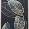 Холст Золотые листья-1 100х70см, багет (латунь), поталь GARDA DECOR