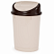 Контейнер для мусора 12л овальный мокко-беж. М1549 (уп.6)