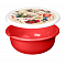 Миска 3,2л Modena с крышкой с декором красный 223147106/0350