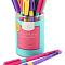 Ручка пиши-стирай гелев Lorex Neon Slim Soft Grip 0,5 мм синий 211849