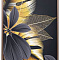 Холст Золотые листья-4 100х70см, багет (латунь), поталь GARDA DECOR
