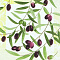 Салфетки бумажн. Art Bouquet 3-х сл 20шт Оливки 33х33см 57279
