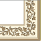 Салфетки бумажн. Bouquet Home collection Classic 3-х сл 20шт 33*33 Зол.узоры беж 57512