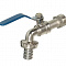 Кран шаровой 1/2" ш/штуцер рычаг Eco 03965 Aqualink