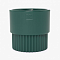 Горшок для цветов 4,5л VipSet с дренажной системой Бостон изумруд цилиндр