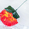 Цветок иск. Гвоздика 25см оранжев 1376819
