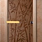 Дверь банная 190*70см Бамбук и Бабочки бронза 6мм стекло DW01216