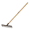 Грабли прямые 14зуб 360х80х1300мм дерев.черенок 39583-14 GT-14 Wood  Grinda