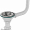 Сифон для мойки 3 1/2*40 Aquant B0142-29-MR круг.перелив с гибкой трубой 40*40/50