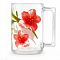 Кружка 320мл Фитнес Цветы 1 Q0919