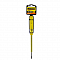 Отвертка индикаторная 100-500V 190мм 2570-19