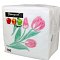 Салфетки бумажн. Bouquet Elegant 1-но сл 100шт Три тюльпана 57377