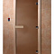 Дверь банная 190х70см Бронза 8мм стекло DoorWood DW00016