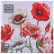 Салфетки бумажн. Art Bouquet 3-х сл 20шт Поле маков 33*33см 25084