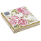 Салфетки бумажн. Bouquet Home collection Classic 3-х сл 20шт 33х33 Роза с зол.лист 25077