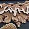 Табличка на дверь деревянная Виноград-Сауна 3D 42*20см 8122