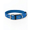 Ошейник 51-68см 35мм брезент синий Зооник 10174-3