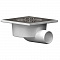 Трап d-50 150х150 гориз.реш. нерж.сталь TA5112