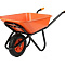 Тачка садовая одноколесная 110л/180кг фуксия Amigo Grande Truper