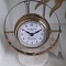 Часы настольные круглые с мраморным основанием 22см 79MAL-5887-22 GARDA DECOR