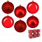 Набор шаров 6шт 80мм красный 151-991