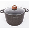Кастрюля алюм лит а/приг 8,0л кго82а стекл.крышка Granit ultra