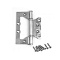 Петля без врезки 100*75*2,5-B2-CR хром AVERS