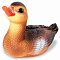 Игрушка резиновая Уточка Квинки С-788 огонек