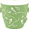 Горшок для цветов 1,4л d145мм Plast Team Butterflies зел.ябл PT401210050