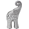 Статуэтка Слон серебряный 13х6,8х24,5см GARDA DECOR