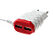 Зарядное устройство 2*USB 1A microUSB LCC-25 крас-бел LuazON 4310392
