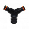 Тройник для шланга 1/2"-3/4" Mix подвесн AP1218tag AquaPolimer