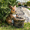 Фигура Кролик с корзиной кашпо F08759-Br 380x220x340мм