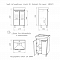 Тумба под умывальник Енисей 50 без ящика DA1620T Айсберг